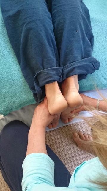 Leg length equalising during the treatment as the stress in the body is released