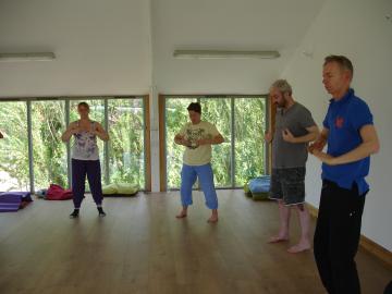 Nicky teaching Qi Qong