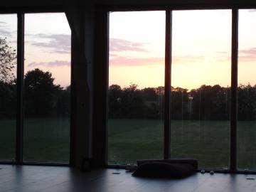 Sunset after meditation from the Chi kung studio